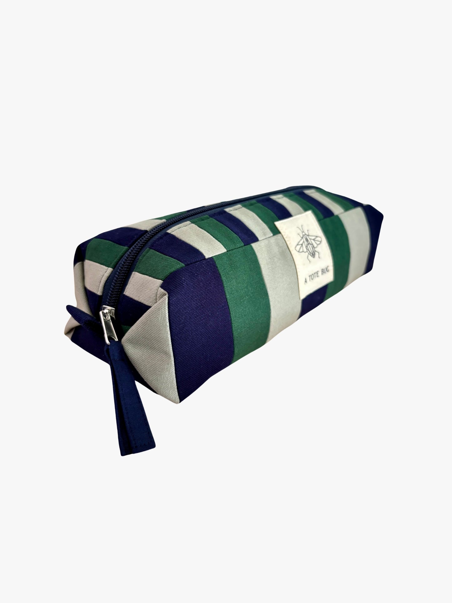 Rectangular Cosmetic Bag - Green Tint & Midnight