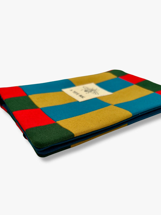 Book sleeve - Olive & Petrol