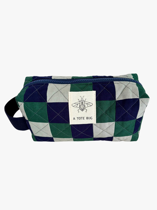 Maxi Cosmetic Bag - Green Tint & Midnight