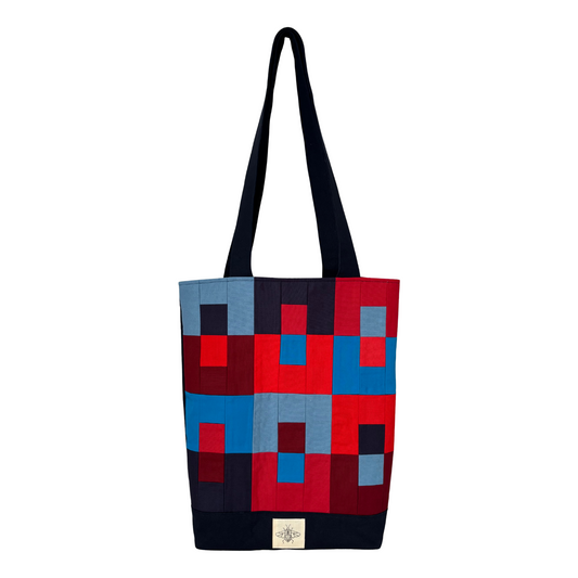 Classic Tote Bag - Blues & Reds