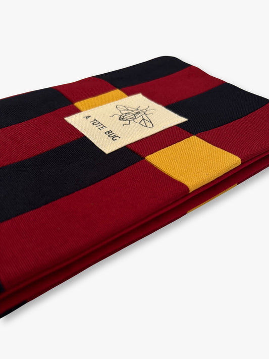 Book sleeve - Burgundy & Navy