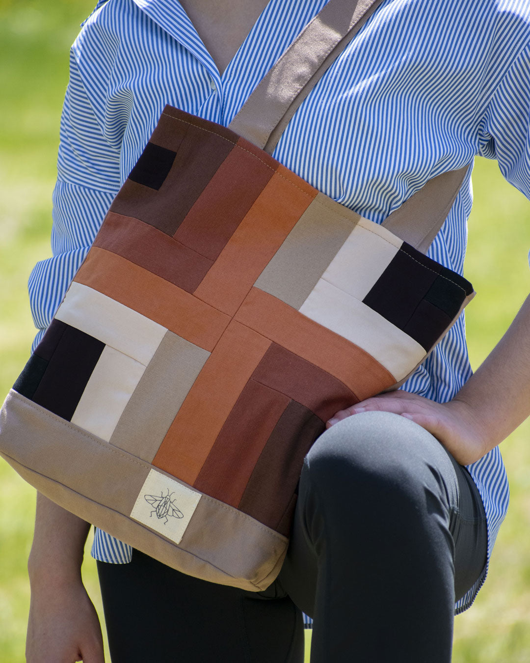 Promethea Mini Tote Bag – Beige