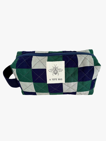 Maxi Cosmetic Bag - Green Tint & Midnight