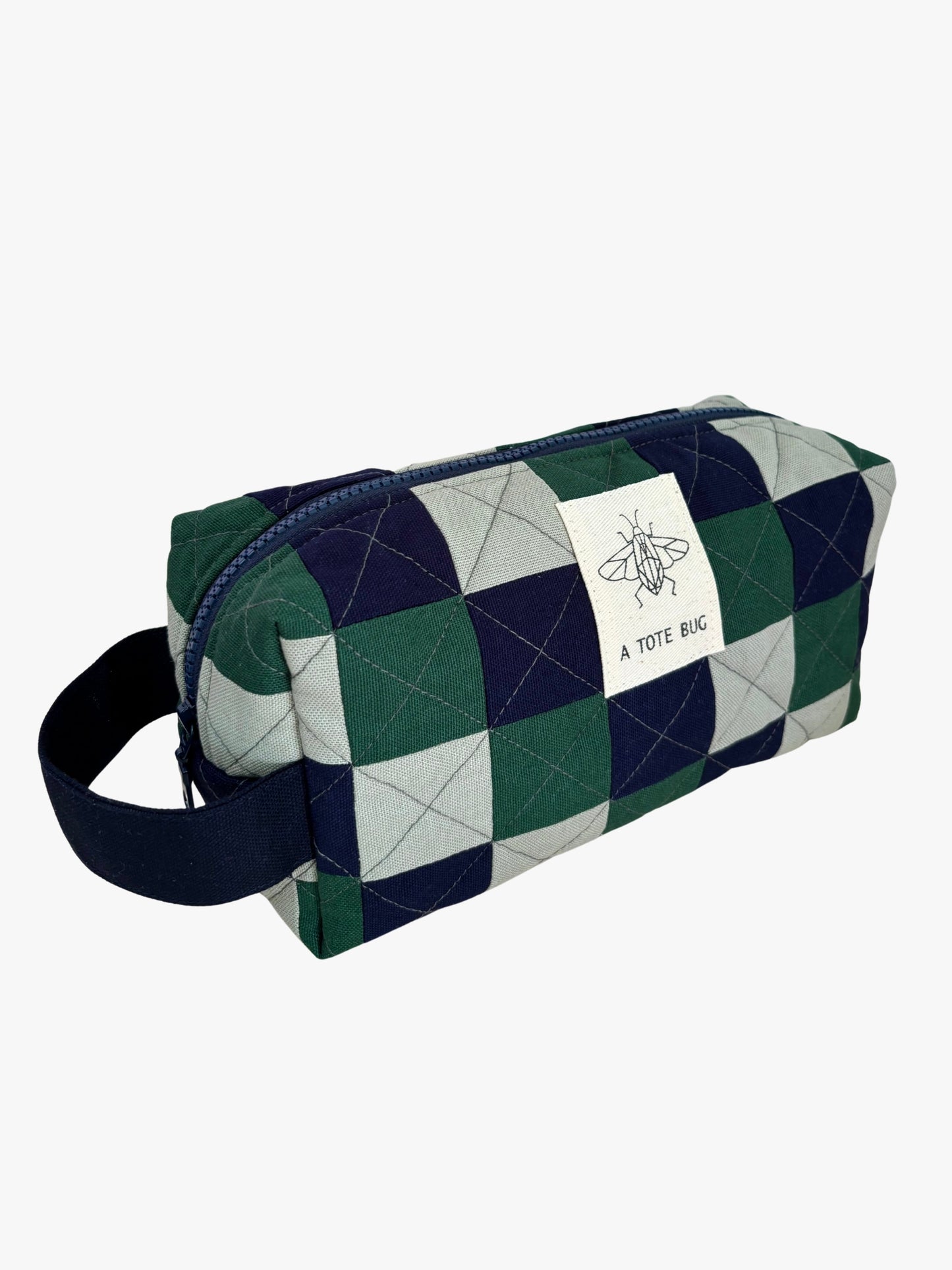 Maxi Cosmetic Bag - Green Tint & Midnight