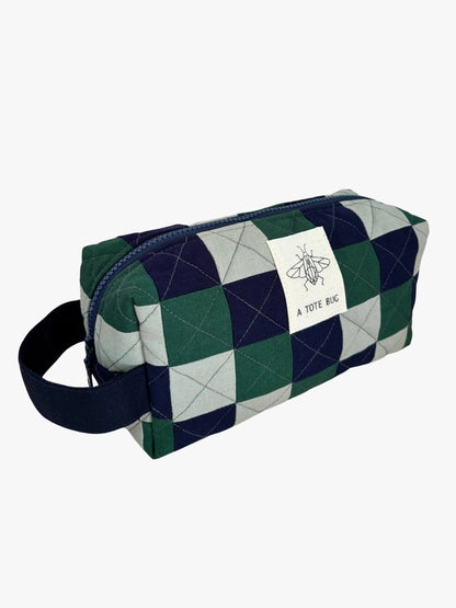 Maxi Cosmetic Bag - Green Tint & Midnight