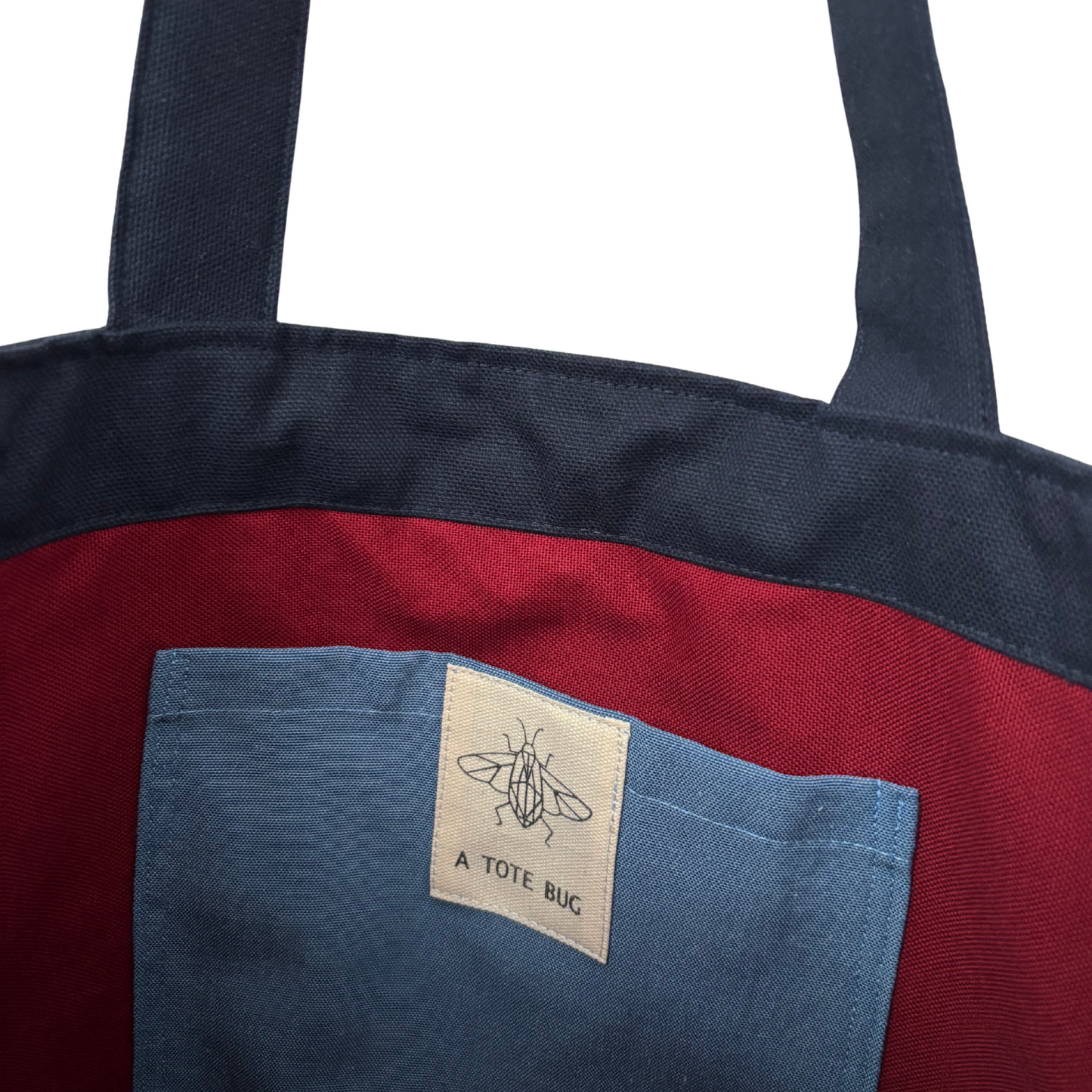 Classic Tote Bag - Blues & Reds