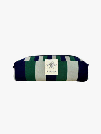 Rectangular Cosmetic Bag - Green Tint & Midnight